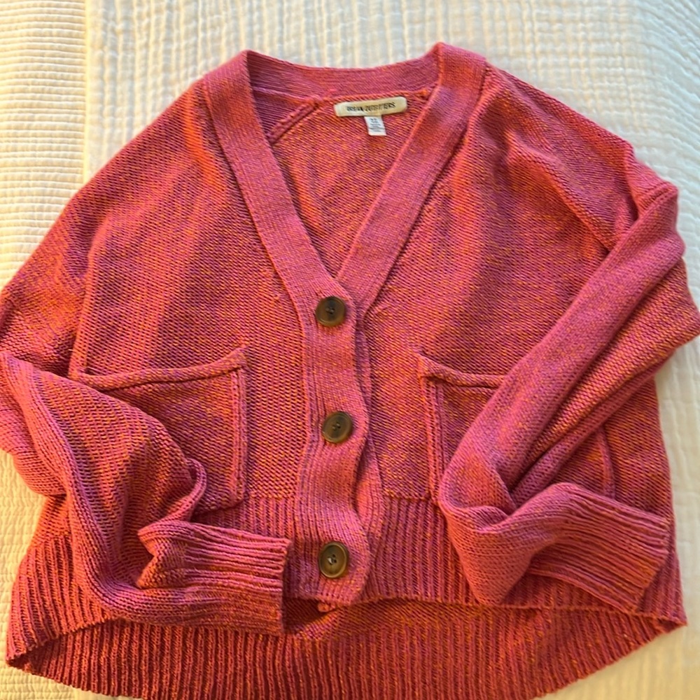 Urban outfitters cardigan pink and orange XS